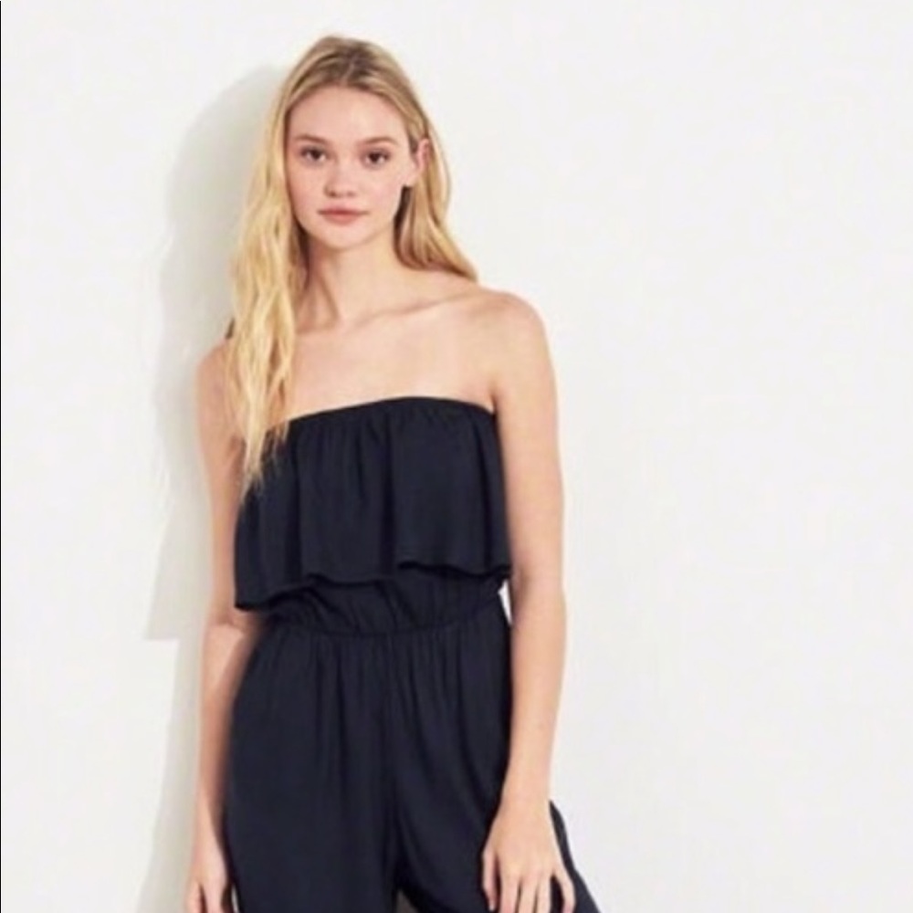 Strapless Flared Jumpsuit